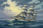 Oil Painting of the Clipper Ship Comet