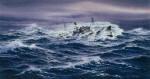 Watercolor of Nan Shan in a Typhoon