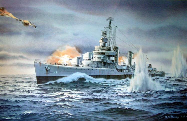 USS Plunkat Under Attack