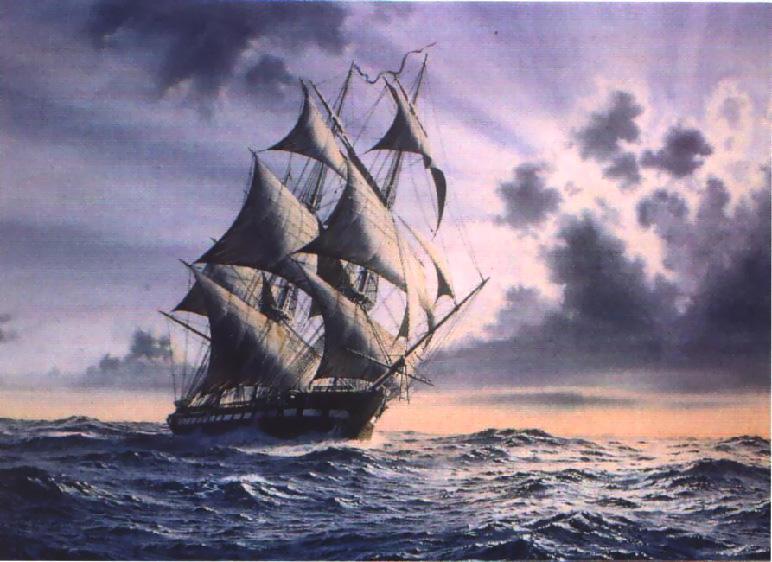 Watercolor Paintings USS Constitution