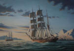 Oil Painting of the Whaling Ship Wanderer