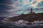 Pemaquid Lighthouse at Dusk