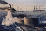 Battle between the Monitor and Merrimac