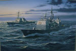Aegis cruiser and destroyer